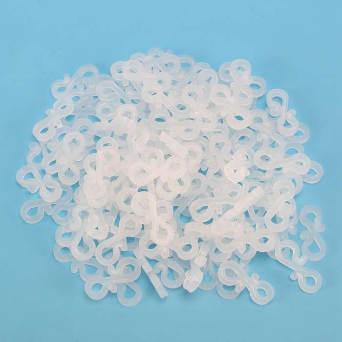 120pcs Plastic S Clips Gutter Hook, Christmas Light Clips for Gutters