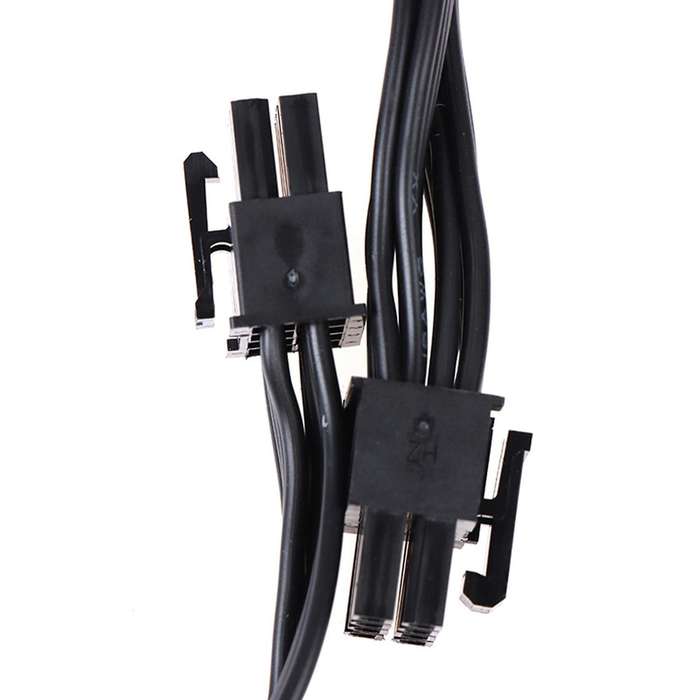 2pc 80cm Pcie 8-pin 1 to 2 Split Power Graphics Module Cable