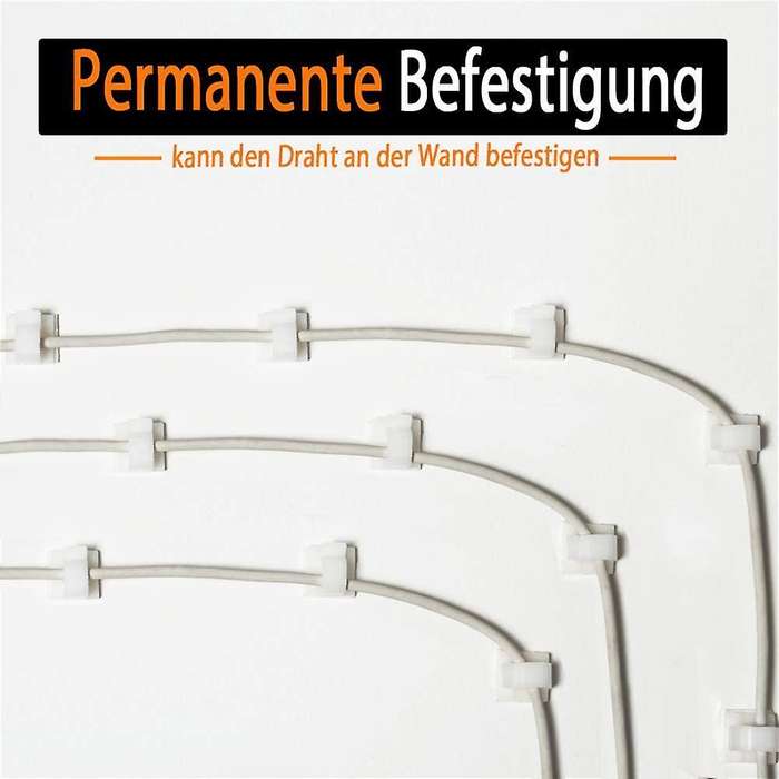 100 Pcs Self-adhesive Cable Holder,cable Clamps,cable Clips (white)