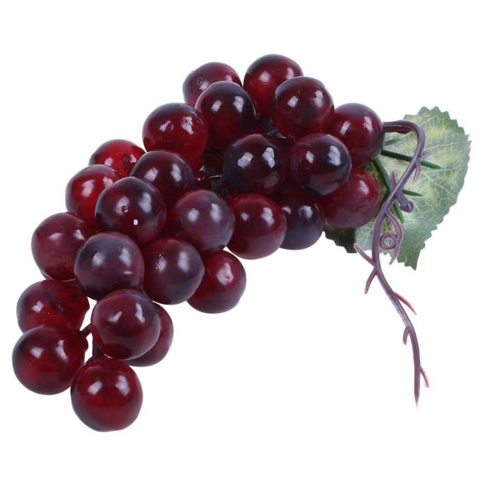 Fuchsia Fruit Artificial Decorative Cluster Plastic Grapes