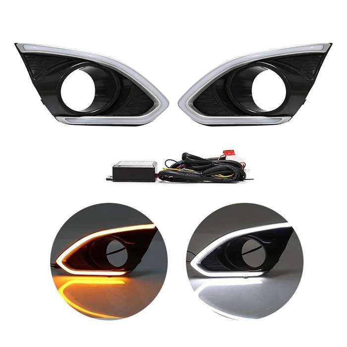 Car Daytime Running Lights Fog Lights for Chevrolet Spark 2013-2015