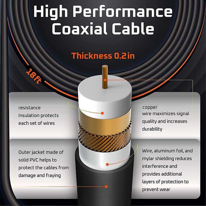 5000 Miles 4k Digital Antenna Dvb-t2 Hd Tv High Gain with Amplifier