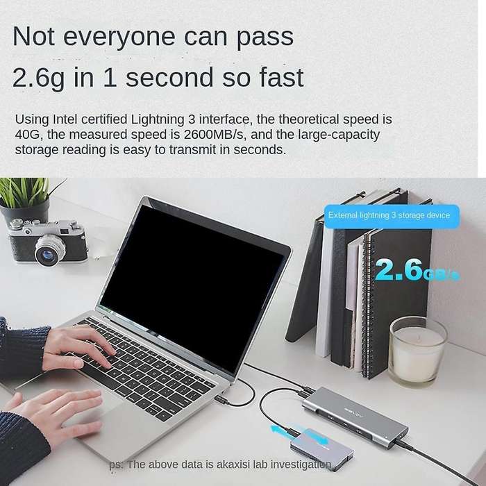 Acasis Docking Station 12 In 1 Triple Screen Type C Hub Adapter