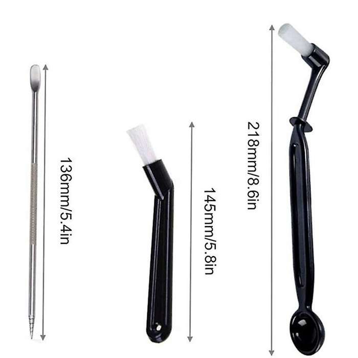 Coffee Machine Cleaning Set, Coffee Machine Brush with Spoon