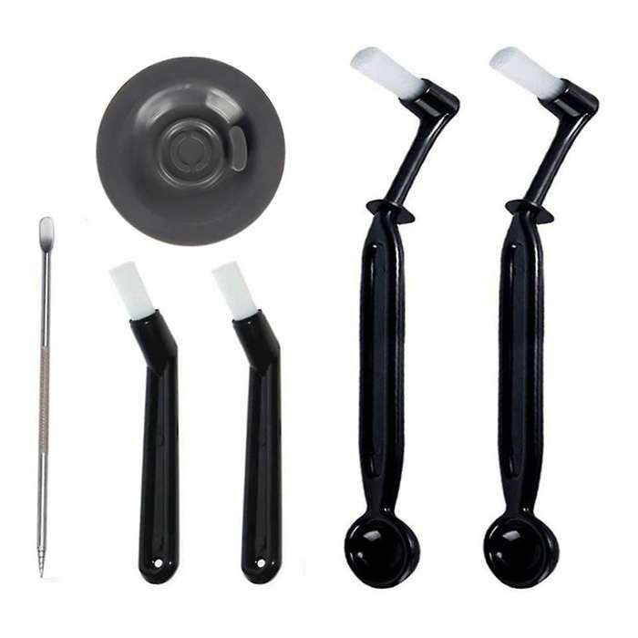 Coffee Machine Cleaning Set, Coffee Machine Brush with Spoon