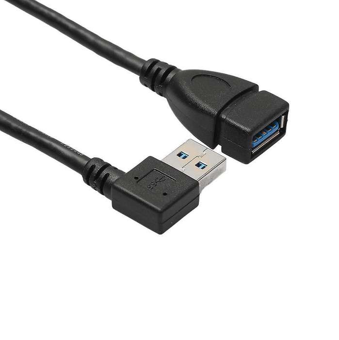 Usb 3.0 Angle 90 Degree Extension Cable Male to Female Adapter Left