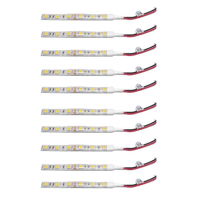10pcs 10cm Waterproof Red 5050 Led Strip Lights Dc 12v Boat Car