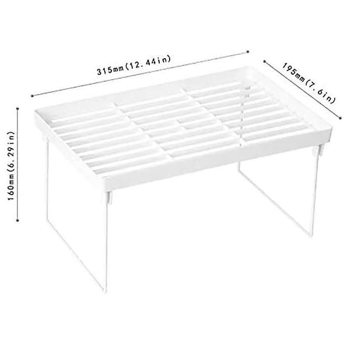Stacking Cabinet Shelf Rack- Cupboard, Plate, Dish, Counter