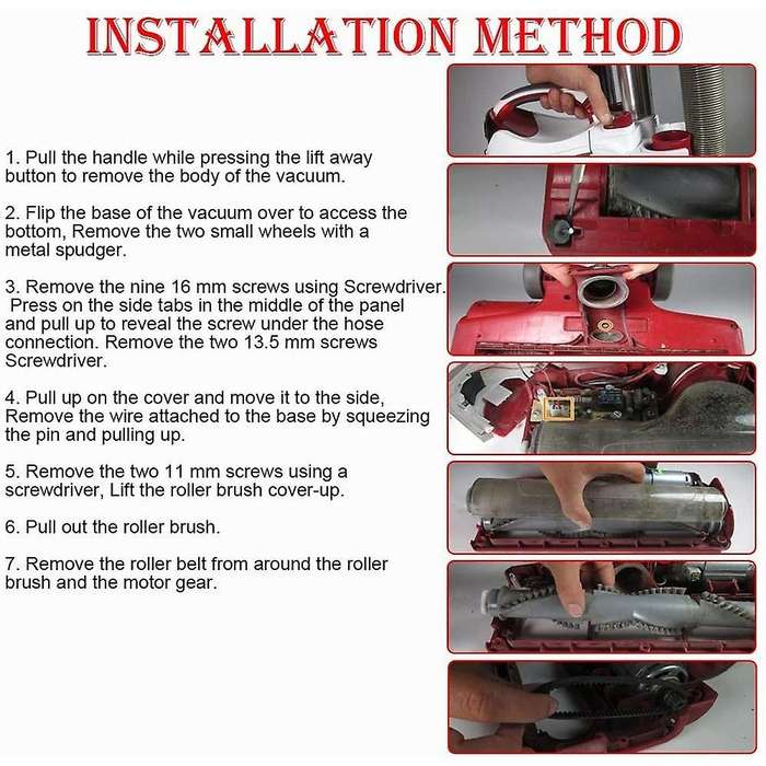 2 Pack Belts for Shark Nv501,nv502,the Rotator Lift-away Vacuum Parts