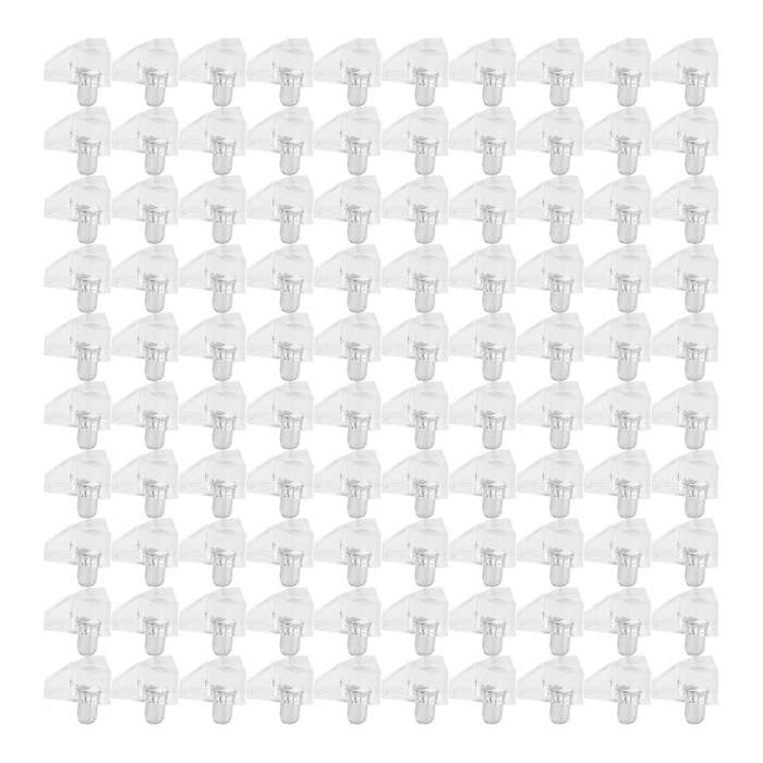 100 Pcs Clear Shelf Support Pegs -5 Mm Cabinet Shelf Holder Pins