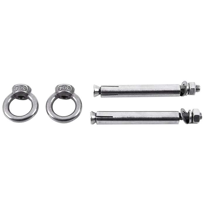 4pcs Stainless Steel Raw Style Shield Anchor Eye Bolts M6 X 82mm