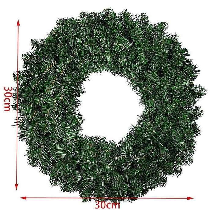 1 Pcs 30cm Artificial Pine Wreath Garland for Christmas Decoration