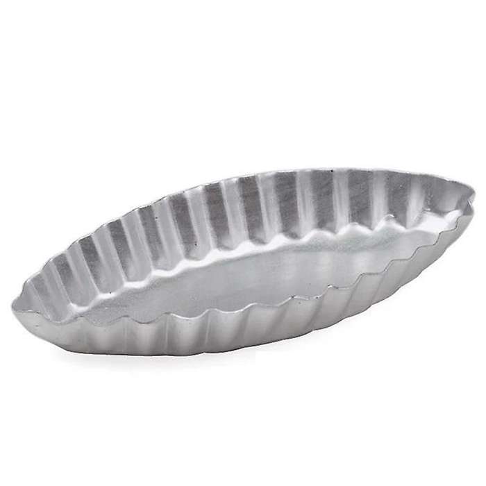 Long Fluted Edge Little Boat Shape Egg Tart Moulds Cupcake Liners