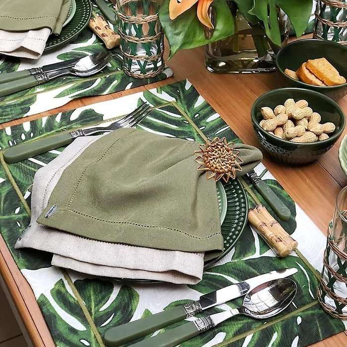 Rattan Napkin Rings Set Of 6, Handmade Woven Vintage Napkin Ring