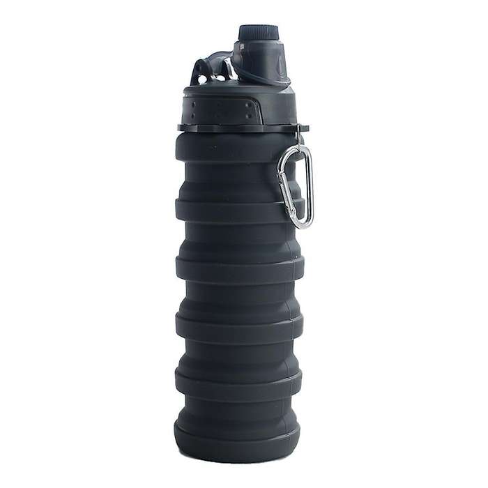 500ml Portable Retractable Silicone Bottle Folding Water Bottle ,b