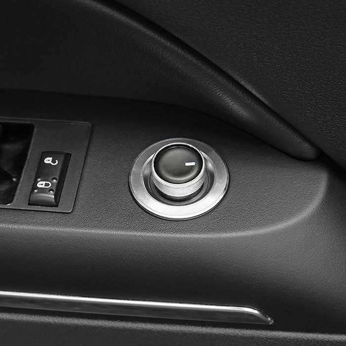 Rearview Mirror Switch Knob Trim for Dodge Challenger 09-14, Silver