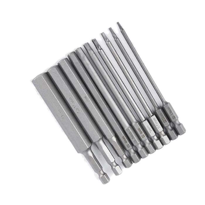 10pcs Hex Head Hex Wrench Drill Bits Set 100mm Metric Hex
