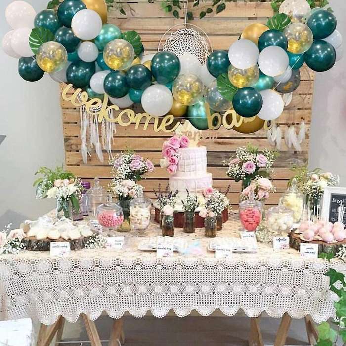 Jungle Theme Party Balloons 50 Pack,12 Inches Latex Balloons for Baby