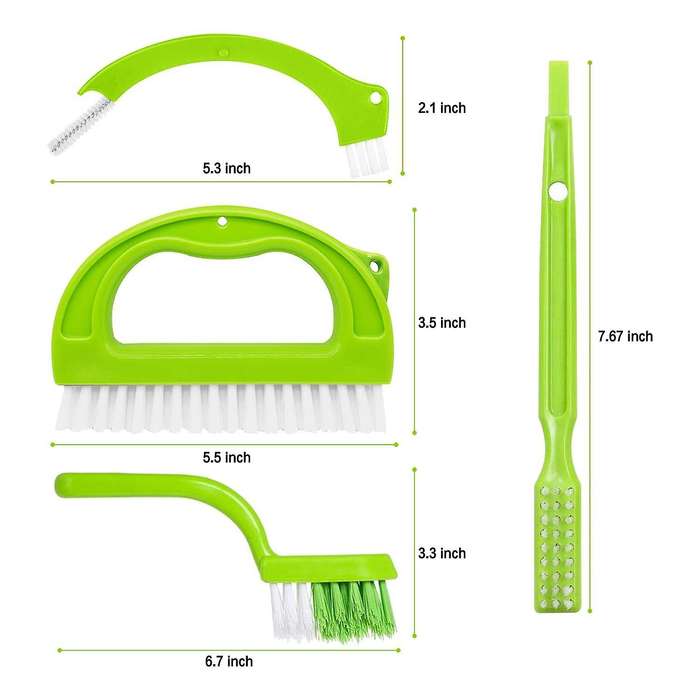 Grout (4 In 1) Tile Cleaner Brush,joint Scrubber for Deep Cleaning