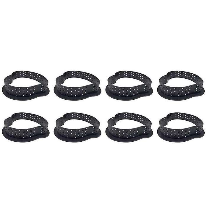 Cake Mold Perforated Cutter Cake Rings Baking Metal Ring Molds 8pcs