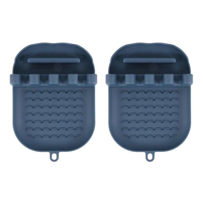 2x Utensil Rest With, Spoon Rest Lid Holder, Spoon Rack Navy Blue