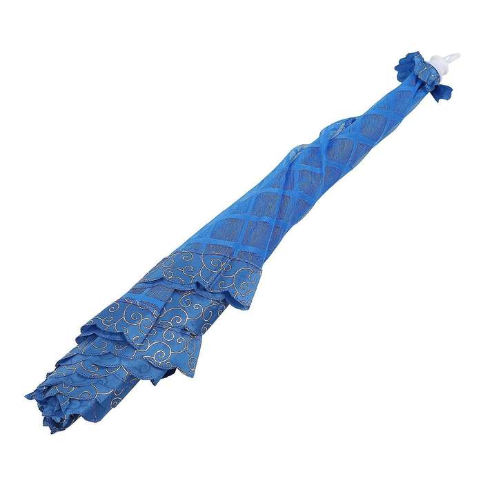 Set Of 1 Square Mesh Screen Umbrella Food Cover Tents 72x51cm(blue)