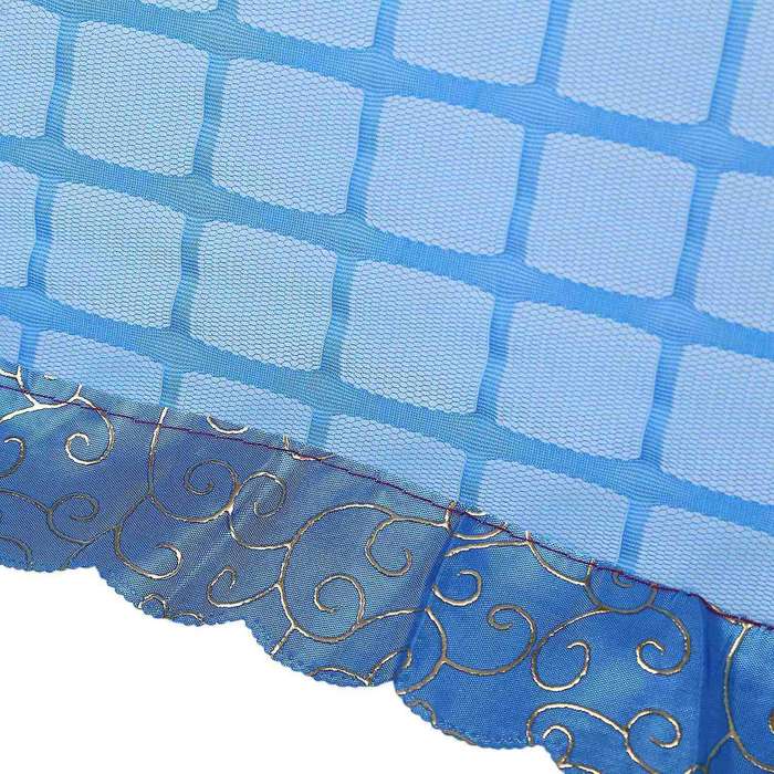 Set Of 1 Square Mesh Screen Umbrella Food Cover Tents 72x51cm(blue)