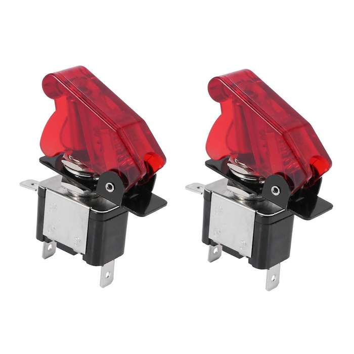 2x 12v 20a Led Light Spst Toggle Rocker Switch Control On/off 2pins