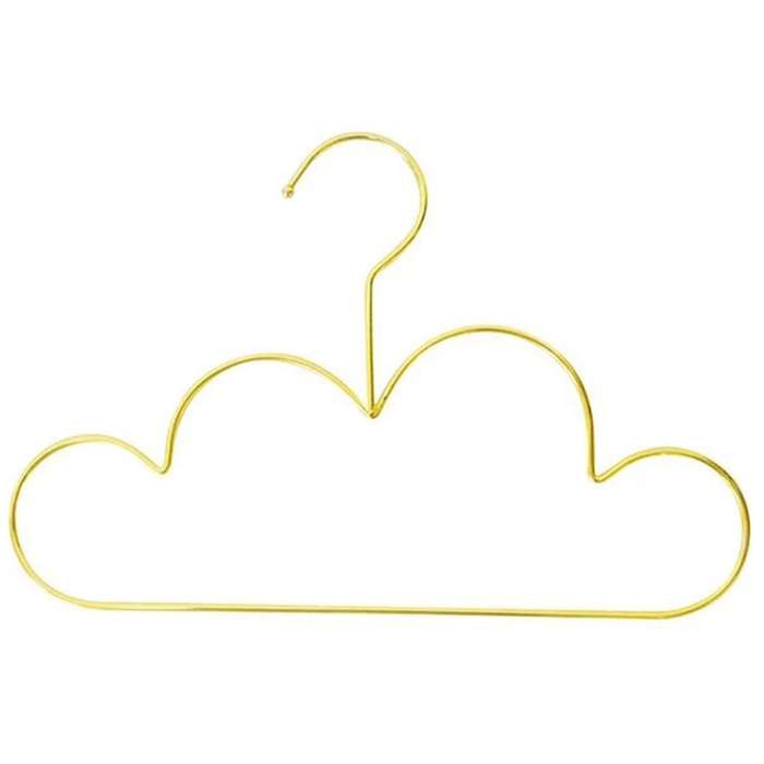 Metal Toddlers Clothes Hanger Golden Kids Cloud Shape Coat Hanger