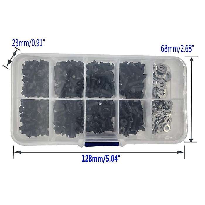 340pcs Rc Screws Kit Repair Tool M3 Flat Head/round Head & M3 M4 Flat