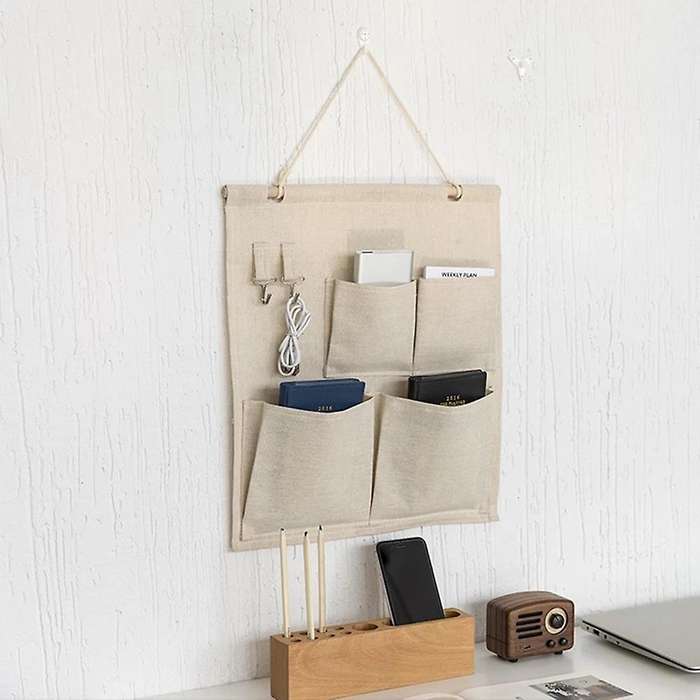 Wall Door Closet Window Hanging Multipurpose Organizer Bag-4 Pocket