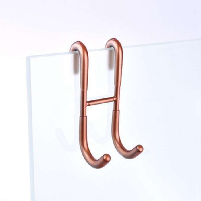 304 Stainless Steel S Hook Back Hook Of Plastic Glass Door Gold