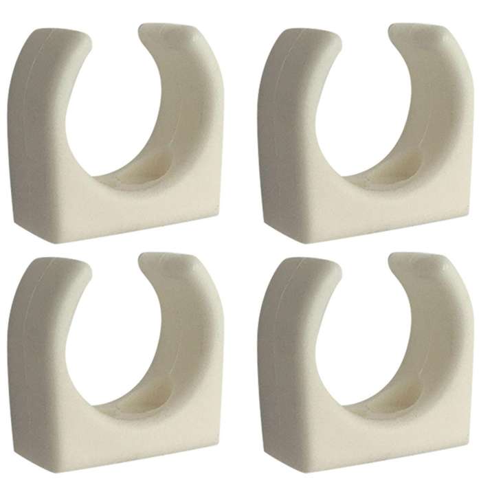 2 Pcs Nylon Ladder Clip Boat Hook Clip for Yacht Boat,white