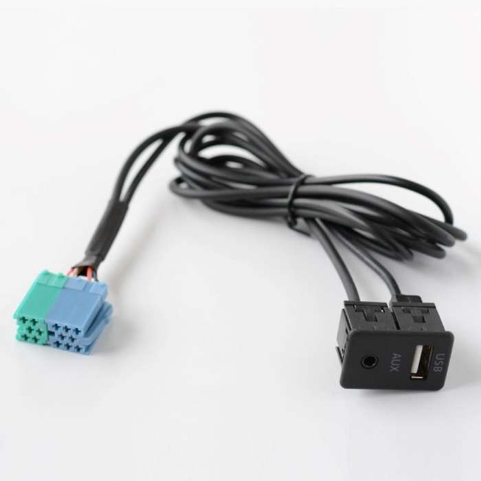 Radio Extension Aux Usb Port Adapter Cable Wiring Assy for Hyundai