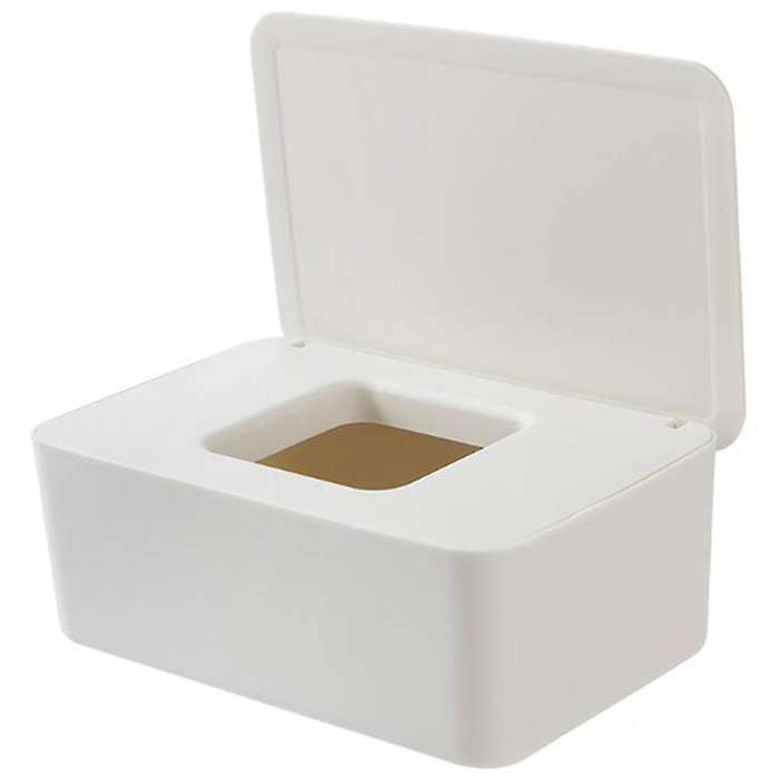 Diaper Wipes Dispenser Tissue Case Keeps Wipes Container with Lid