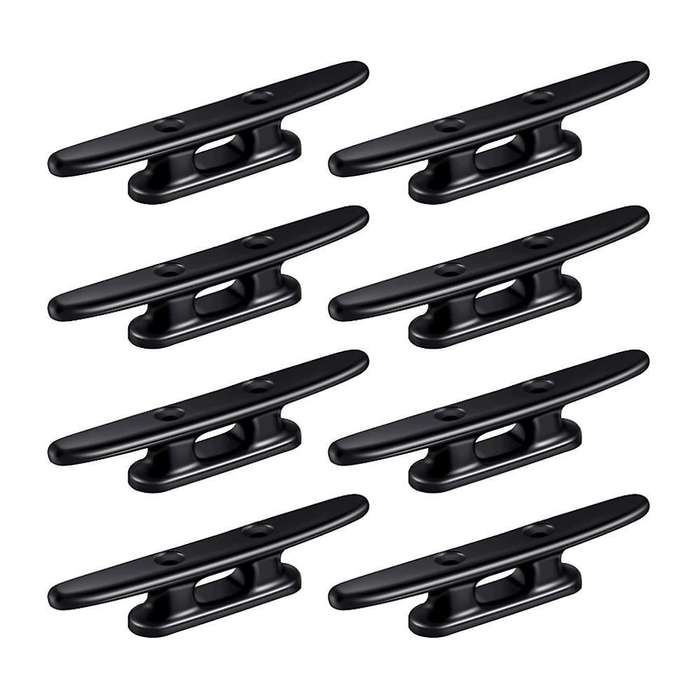 8pack 4 Inch Black Boat Cleat Boat Dock Cleats Strong Nylon Cleats