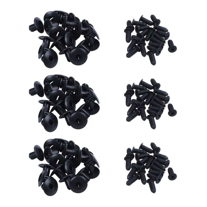 60 Uds 8mm X 20mm Grapas Hebilla Clips Precintado Negro