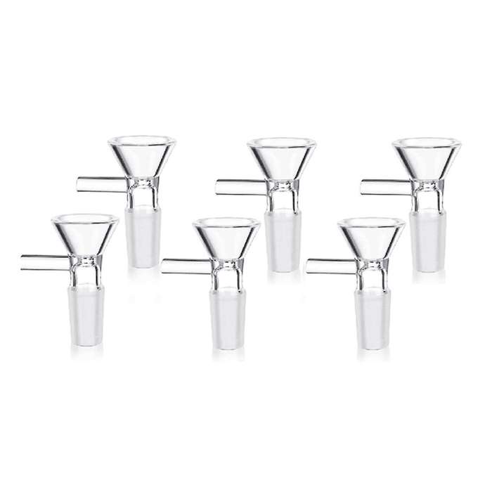 6 Pieces Bowl - Clear Glass Funnel, Scientific Small Glass Funnel