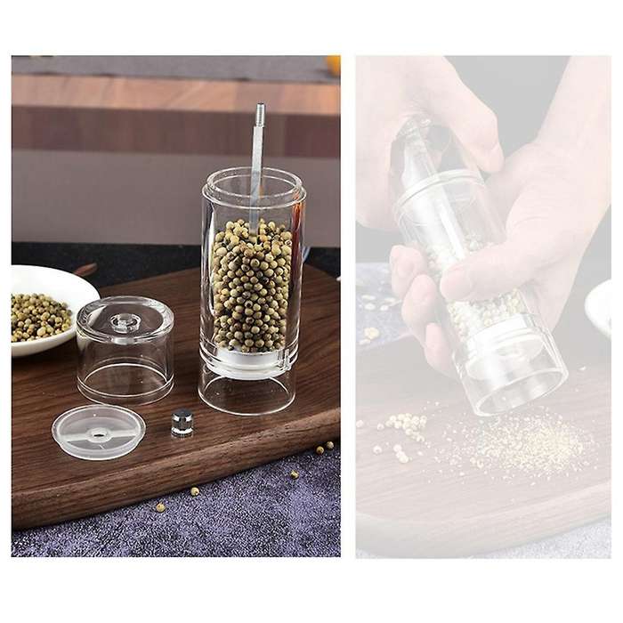 Salt and Pepper Grinder Clear Acrylic for Kitchen Accessories, M