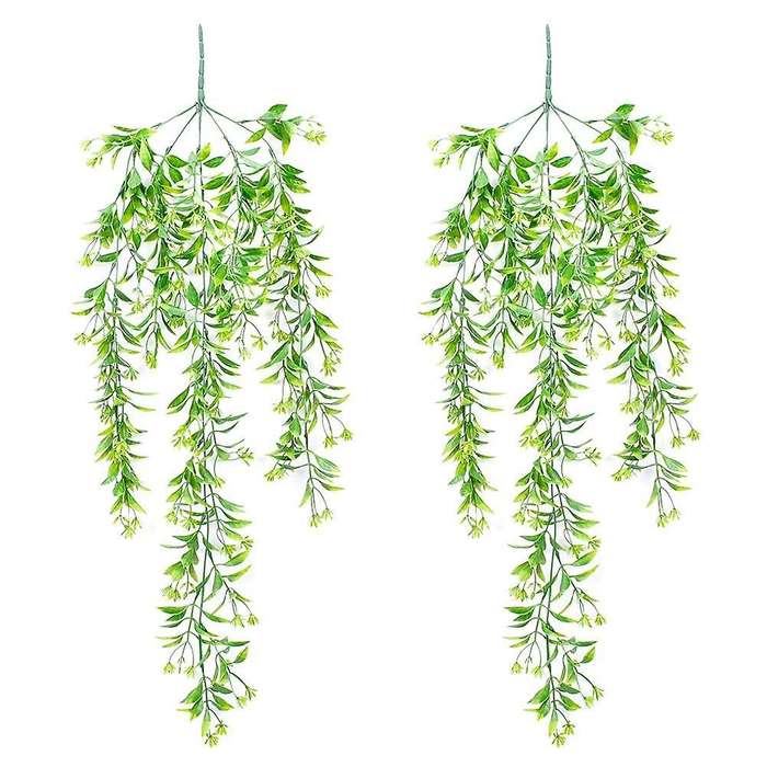 Artificial Flowers Vine Garland Home Garden Festival Wedding Green
