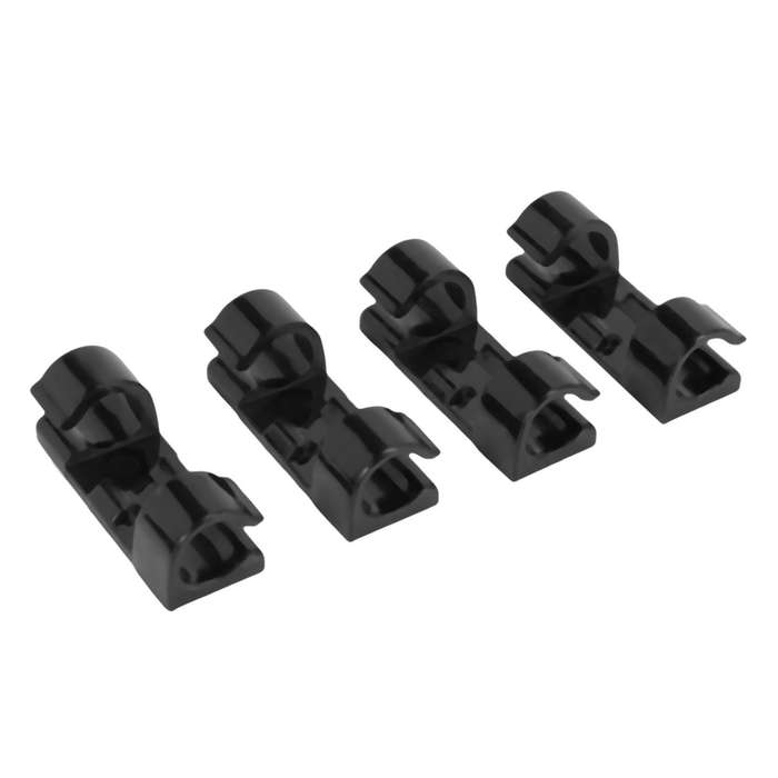 40pcs/lot Desktop Wire Clear Up Clips Holder Clamps (black)