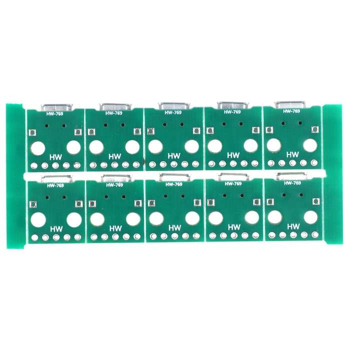 Micro-usb to Dip Adapter 5pin Female Connector B Type Pcb Converter