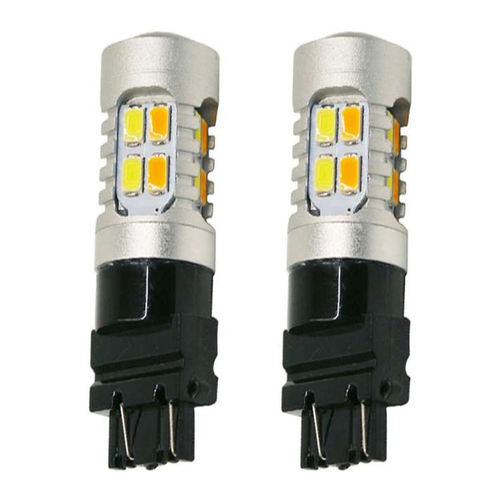 2pcs 3157 T25 P27/7w 5630 Led Bulb Canbus Car Turn Signal Lamp
