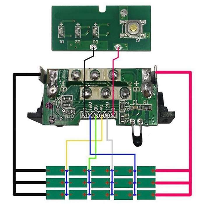 Dcb200 Li-ion Battery Pcb Charging Circuit Board for Dewalt 20v