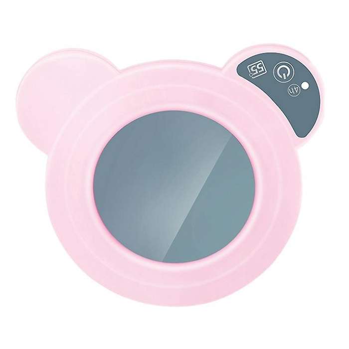 Usb Electric Heating Plate Hot Coaster,for Office Home,pink
