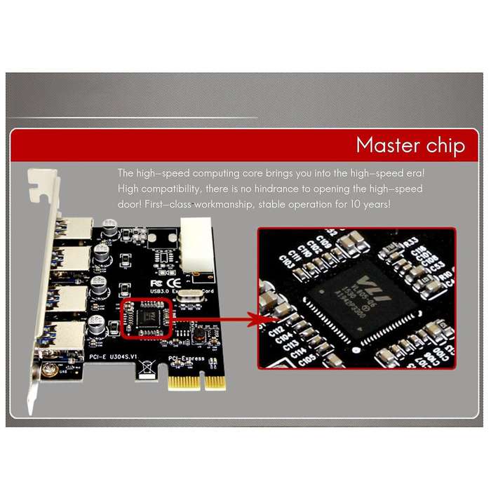 1 Set Professional Expansion Card Adapter 5 Gbps Speed for Desktop