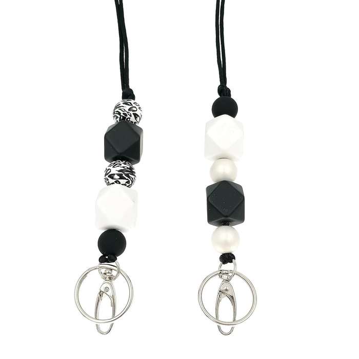 2 Pcs Badge Lanyards Suitable for Teachers Nurses Staff Students