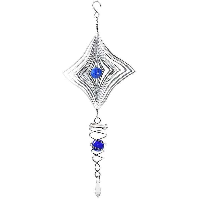 Metal 3d Wind Spinner Suit Indoor Outdoor Garden Decoration