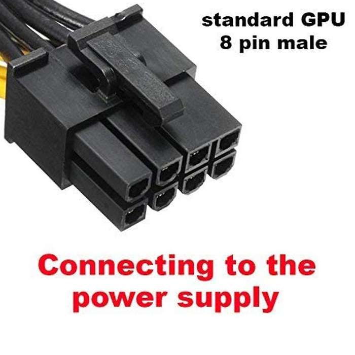 Pci-e 8 Pin Male to 8 Pin Male Power Cable for Evga Modular 60cm+20cm