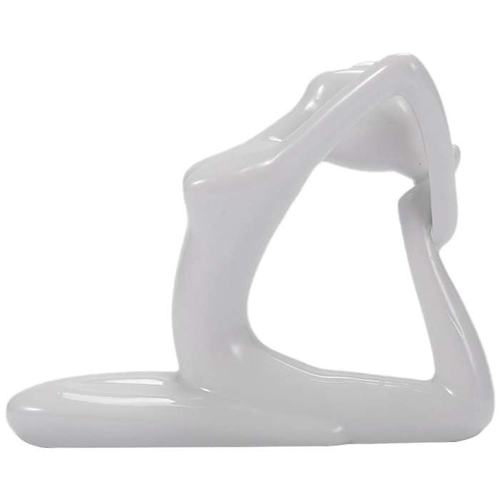 Abstract Art Ceramic Yoga Poses Yoga Lady Figure Statue Ornament #9